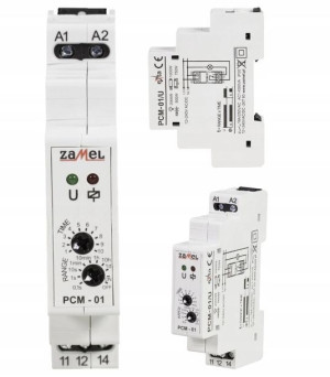 PRZEKAŹNIK Czasowy Rewersyj 12-230V AC/DC PCM-01/U