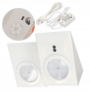 Lampa Podszafkowa x2 LED Włącznik Bezdotykowy NW