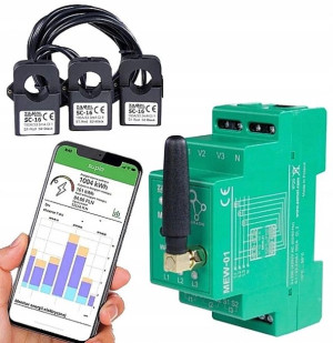 SUPLA Licznik Energii Prądu Monitor WiFi 3F+N