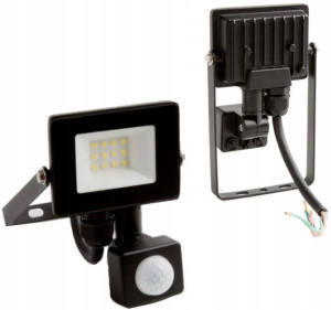 Naświetlacz LED SLIM z Czujnikiem 10W Barwa Zimna