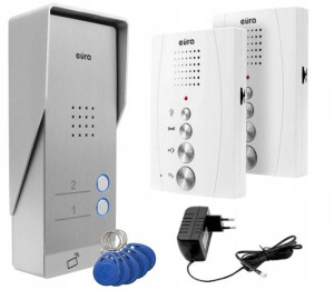 Domofon Dwurodzinny Breloki RFID Brama i Furtka