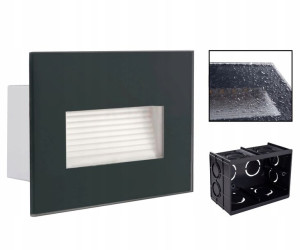 KANLUX Oprawa Schodowa LED Szklana GLASI 230V WW