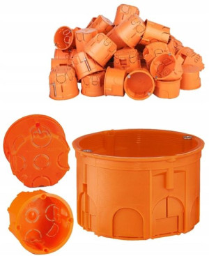 SIMET Puszka Podtynkowa 60 mm Płytka Wkręty 50 szt