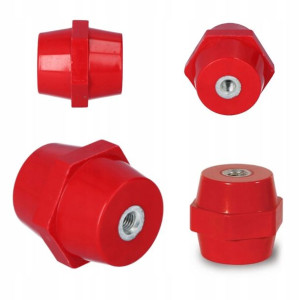 Izolator Wsporczy H=30 M8 Czerwony 600V