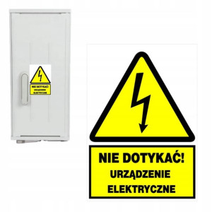 Tabliczka Znak NIE DOTYKAĆ URZĄDZENIE ELEKTRYCZNE