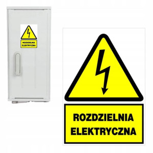 Tabliczka Ostrzegawcza ROZDZIELNIA ELEKTRYCZNA