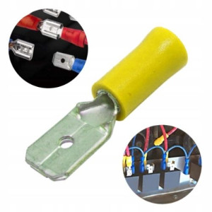 Konektor Kablowy 6,3x0,8 Końcówka Męska 4-6 mm