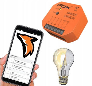 Sterownik Wyłącznik 1-kanałowy WiFi dopuszkowy FOX