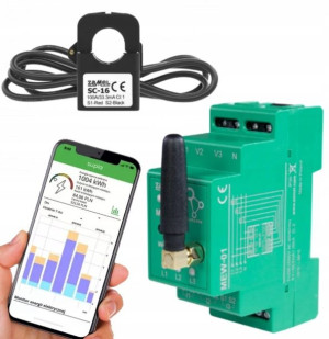SUPLA Licznik Energii Prądu Wi-Fi 1F+N MEW-01