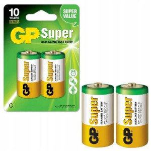 GP Baterie Alkaliczne Super C LR14 Grube Paluszki