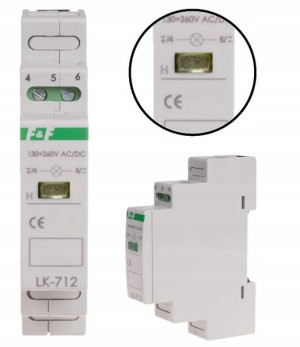 F&F Lampka Kontrolna Zasilania 130-260V