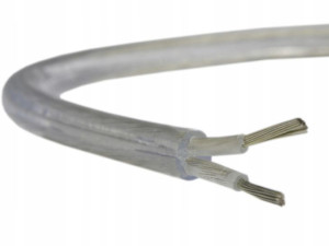 Kabel Przewód 2x0,75 BEZBARWNY Przeźroczysty Linka