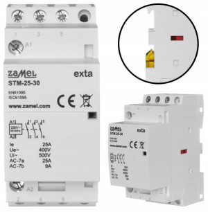 ZAMEL Stycznik Modułowy 25A Cewka 230V 3NO 0NC