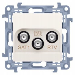 SIMON 10 Gniazdo Antenowe Satelitarne SAT-SAT-RTV