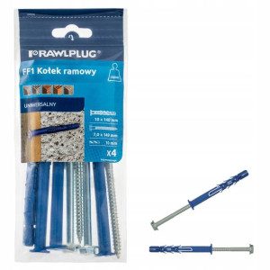 RAWLPLUG Kołki, Kołek FF1 Ramowy 10x140 4szt/opak