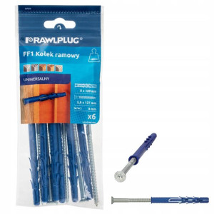 RAWLPLUG Kołki Kołek ramowy lejek 8x120 6szt/opak