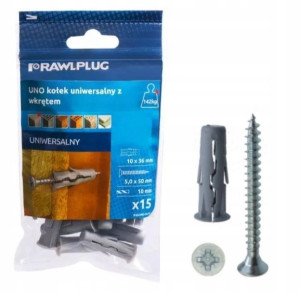 RAWLPLUG UNO Kołek Uniwersalny z Wkrętem FI ⌀ 10mm