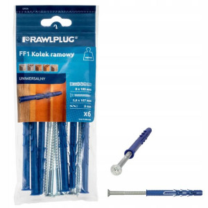 RAWLPLUG Kołki Kołek Ramowy lejek 8x100 6szt/opak