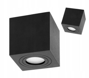 Lampa Sufitowa Oprawa MEGY DLR GU10 IP54 Czarna
