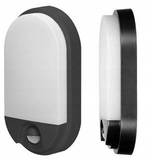 NEFRYT LED 10W, oprawa ogrodowa z czujnikiem ruchu