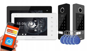 ZAMEL Wideodomofon WiFi HD Szyfrator Breloki Karty