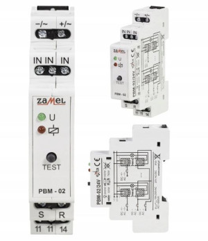 PRZEKAŹNIK bistabilny ośw. pamięć 24V PBM-02/24V