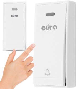 EURA Przycisk dzwonkowy Bezprzewodowy KINETIC 10H2