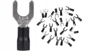 Końcówka Widełkowa Izolowana 2,5 mm2 M6/25szt