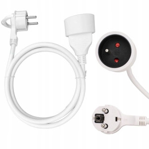 Przedłużacz Kabel 5m Pojedynczy Płaska Wtyczka