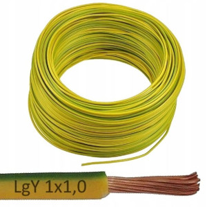 ZAMEL CET Przewód Kabel LgY 1x1,0 300/500 Żół-zie