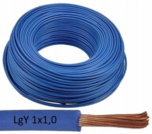 ZAMEL Przewód Kabel LgY 1x1,0 300/500V Niebieski
