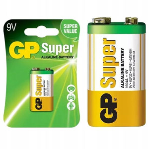 GP Super Bateria Alkaliczna Blokowa 9V 6F22 6LR61