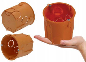 PAWBOL Puszka głęboka PK60 Lux z wkrętami 3 sztuki