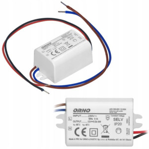 ORNO Zasilacz MINI do LED do puszki 12VDC 6W, IP20