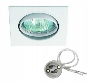 Oprawka Sufitowa GU10 50W Biała NAVI KANLUX 02550