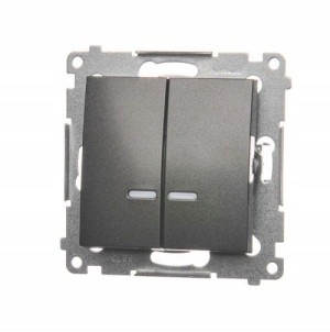 KONTAKT SIMON 54 Łącznik Podwójny LED IP44 16A