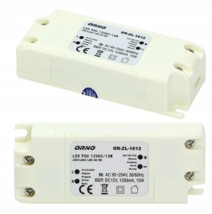 Zasilacz do LED 12V 15W IP20 ZL-1612