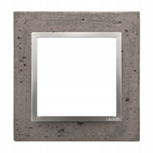 SIMON 54 Nature Ramka x1 beton MOKRA ROBOTA