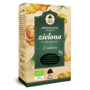 Herbata Zielona Z Imbirem Bio (25 X 2 G) 50 G - Dary Natury