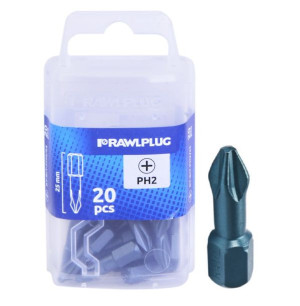 Rawlplug Bit Groty Torsion Philips Ph2 25mm 20szt