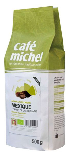 Kawa Ziarnista Arabica 100 % Meksyk Bio 500 G - Cafe Michel