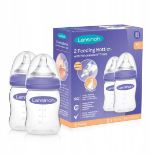 Lansinoh BUTELKI ZE SMOCZKIEM NaturalWave 2x 160ml