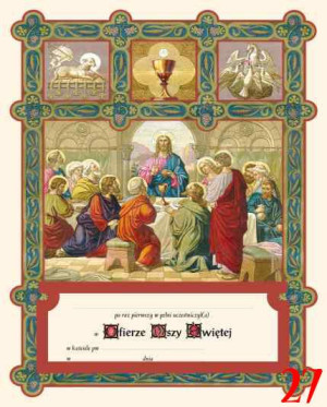 Pamiątka I Komunii Świętej - Eucharystia