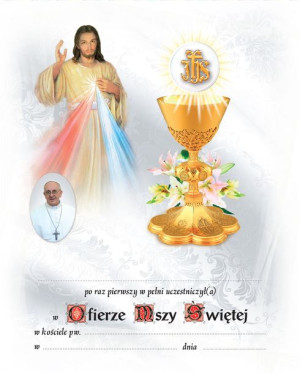 Pamiątka I Komunii Świętej – Jezus Miłosierny