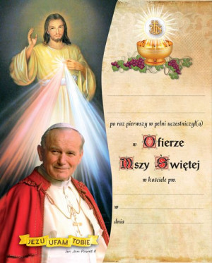 Pamiątka I Komunii Świętej – Jezus Miłosierny