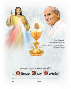 Pamiątka I Komunii Świętej – Jezus Miłosierny