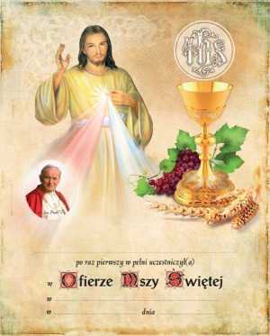 Pamiątka I Komunii Świętej – Jezus Miłosierny