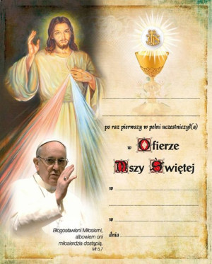 Pamiątka I Komunii Świętej – Jezus Miłosierny