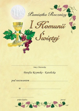 Rocznica I Komunii Świętej - Eucharystia