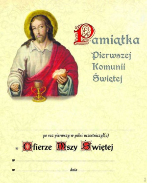 Pamiątka I Komunii Świętej - Eucharystia